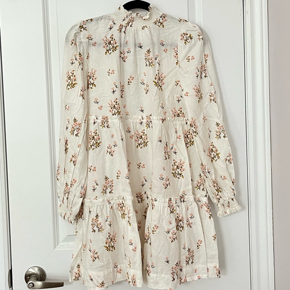 Free People - Floral Boho long sleeve mini Dress - Picture 11 of 11